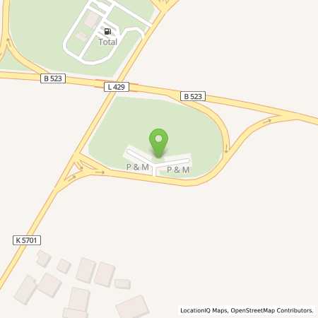 Standortübersicht der Benzin-Super-Diesel Tankstelle: TotalEnergies  Truckstop Tuningen in 78609, Tuningen