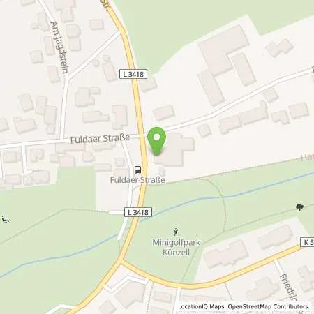 Standortübersicht der Tankstelle OIL! Tankstelle Künzell in 36093 Künzell