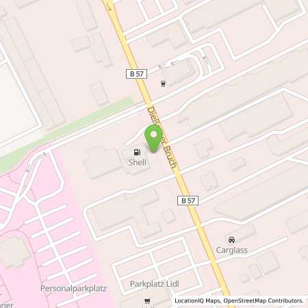 Standortübersicht der Benzin-Super-Diesel Tankstelle: Shell Krefeld Diessemer Bruch 75 in 47805, Krefeld