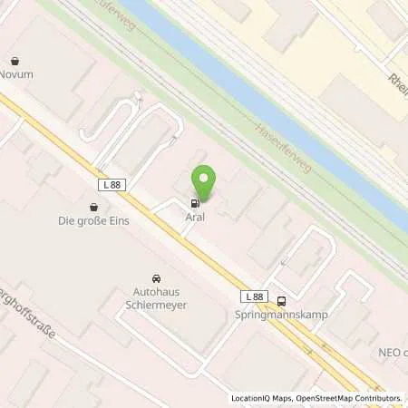 Standortübersicht der Tankstelle Aral Tankstelle in 49090 Osnabrück