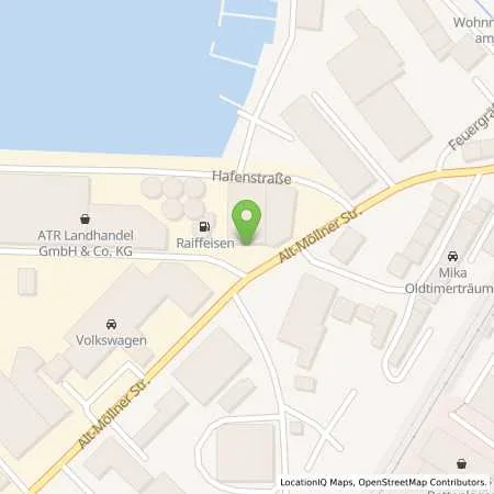 Standortübersicht der Tankstelle Raiffeisen Energie Nord GmbH in 23879 Mölln