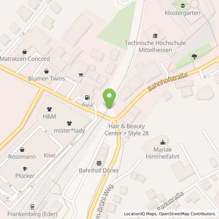 Standortübersicht der Benzin-Super-Diesel Tankstelle: SB Tankstelle in 35066, Frankenberg