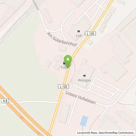 Standortübersicht der Tankstelle TotalEnergies Friedrichsthal in 66299 Friedrichsthal