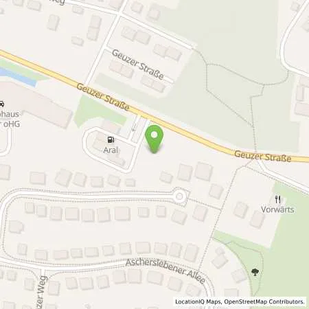 Standortübersicht der Tankstelle Aral Tankstelle in 06366 Köthen