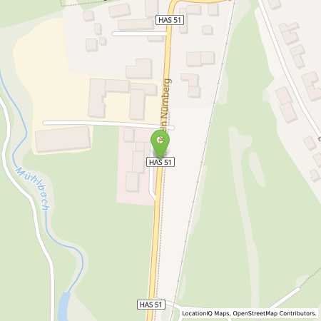 Standortübersicht der Benzin-Super-Diesel Tankstelle: Aral Tankstelle in 96106, Ebern