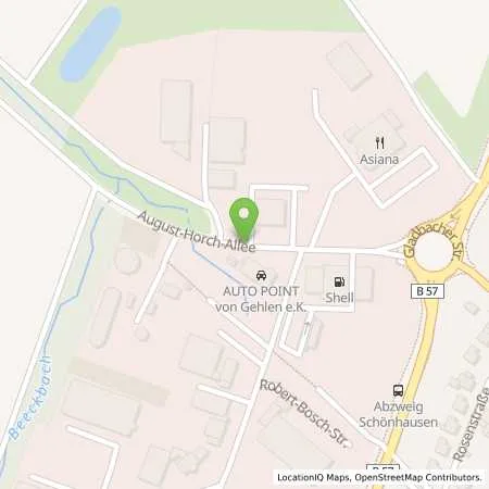 Standortübersicht der Tankstelle Shell Wegberg August-Horch-Allee 1 in 41844 Wegberg