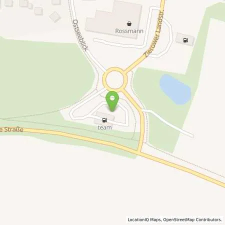 Standortübersicht der Tankstelle team Tankstelle Wismar in 23968 Wismar