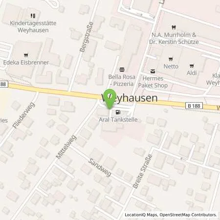 Standortübersicht der Tankstelle Aral Tankstelle in 38554 Weyhausen