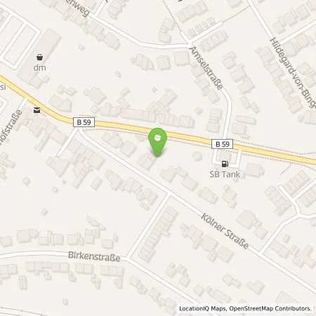 Standortübersicht der Tankstelle Sb Juechen Neusser Str.. 2 in 41363 Juechen