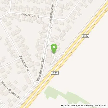 Standortübersicht der Tankstelle Shell Rheinstetten-Mörsch An der B 36 in 76287 Rheinstetten (Mörsch)