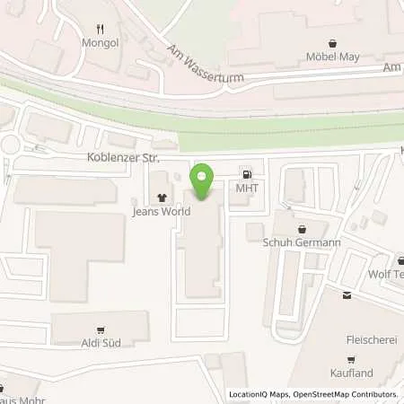 Standortübersicht der Tankstelle MHT Mineralöle Vertriebs GmbH in 56727 Mayen