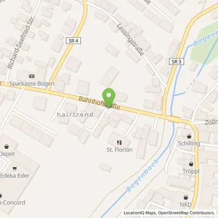 Standortübersicht der Tankstelle BOGEN - BAHNHOFSTRASSE 10 A in 94327 Bogen