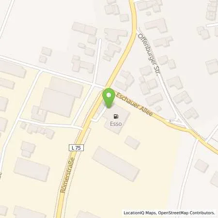 Standortübersicht der Tankstelle Esso Tankstelle in 77694 KEHL