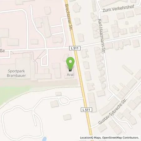 Standortübersicht der Tankstelle Aral Tankstelle in 44536 Lünen