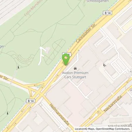 Standortübersicht der Tankstelle Aral Tankstelle in 70190 Stuttgart