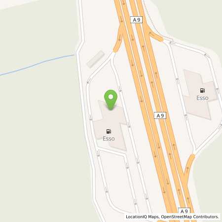 Standortübersicht der Benzin-Super-Diesel Tankstelle: Esso Tankstelle in 07629, SCHLEIFREISEN
