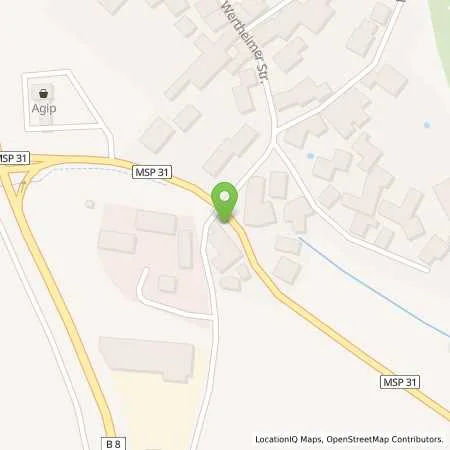 Standortübersicht der Tankstelle ENI in 97828 Marktheidenfeld