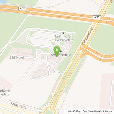 Standortübersicht der Benzin-Super-Diesel Tankstelle: Aral Tankstelle in 97424, Schweinfurt