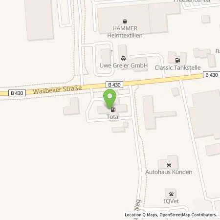 Standortübersicht der Tankstelle TotalEnergies Neumuenster in 24537 Neumuenster