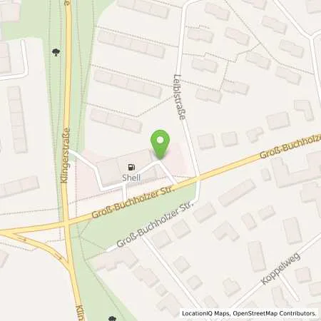 Standortübersicht der Tankstelle Shell Hannover Gross-Buchholzer Str. 43 in 30655 Hannover