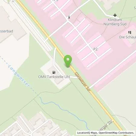 Standortübersicht der Tankstelle Nürnberg Gleiwitzer Strasse 220 in 90475 Nürnberg