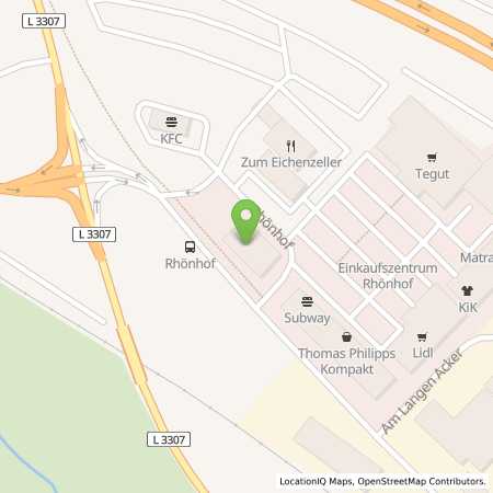 Standortübersicht der Benzin-Super-Diesel Tankstelle: TotalEnergies Autohof Eichenzell in 36124, Eichenzell