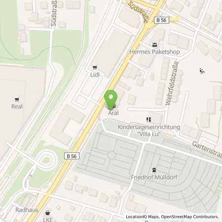 Standortübersicht der Tankstelle Aral Tankstelle in 53757 Sankt Augustin
