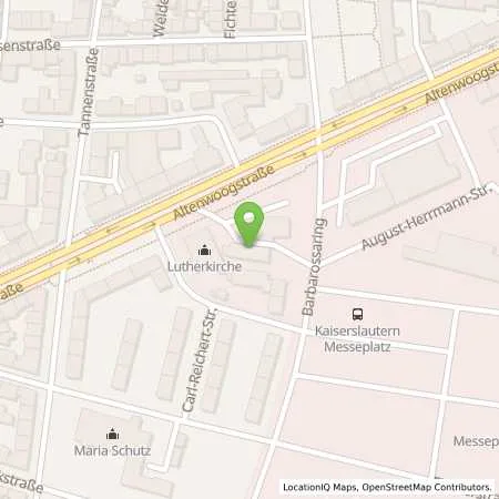 Standortübersicht der Tankstelle Esso Tankstelle in 67655 KAISERSLAUTERN