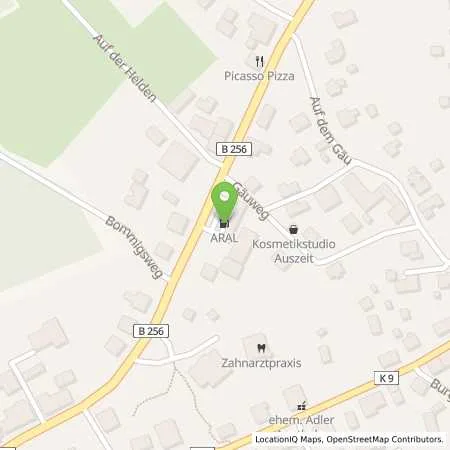 Standortübersicht der Tankstelle Aral Tankstelle in 57632 Flammersfeld