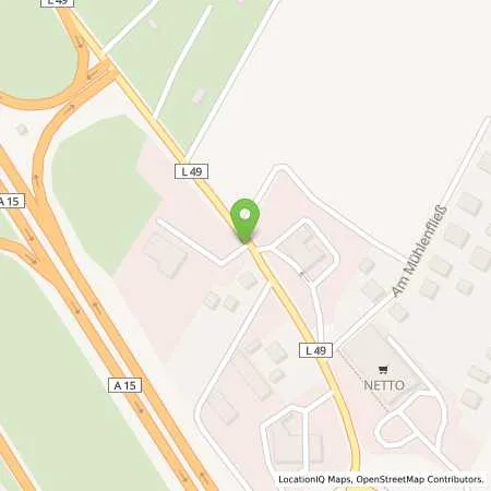 Standortübersicht der Tankstelle TotalEnergies Vetschau in 03226 Vetschau