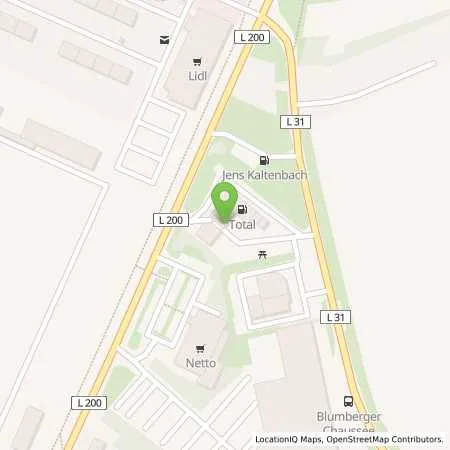 Standortübersicht der Tankstelle TotalEnergies Bernau in 16321 Bernau