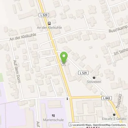 Standortübersicht der Tankstelle OS Tankstelle in 48161 Muenster