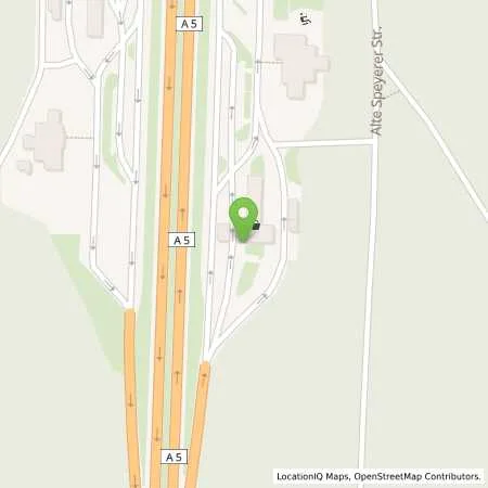 Standortübersicht der Tankstelle Esso Tankstelle in 69207 SANDHAUSEN