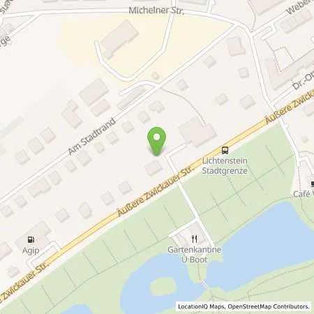 Standortübersicht der Tankstelle LICHTENSTEIN - AEUSS.ZWICKAUER STR. in 09350 Lichtenstein