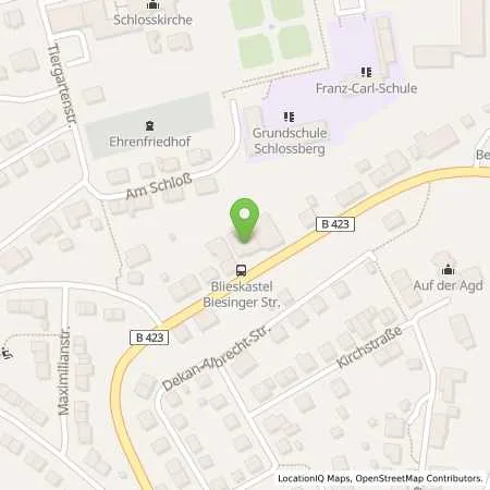 Standortübersicht der Tankstelle OIL! Tankstelle Blieskastel in 66440 Blieskastel
