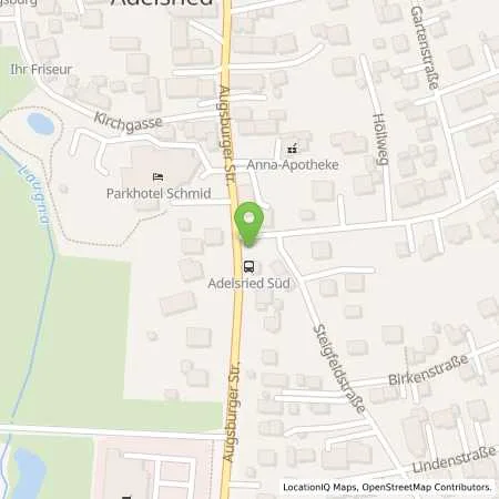 Standortübersicht der Tankstelle Aral Tankstelle in 86477 Adelsried