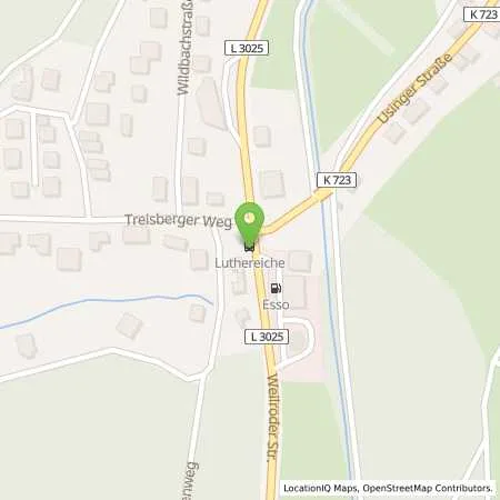 Standortübersicht der Tankstelle Esso Tankstelle in 61389 SCHMITTEN