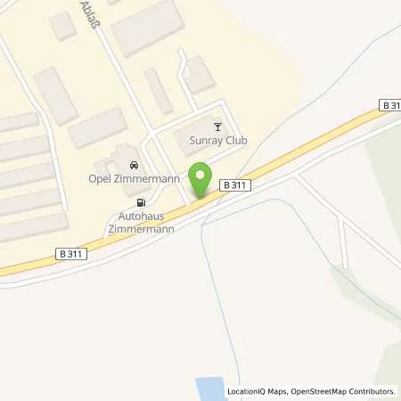 Standortübersicht der Tankstelle Zimmermann in 88605 Messkirch