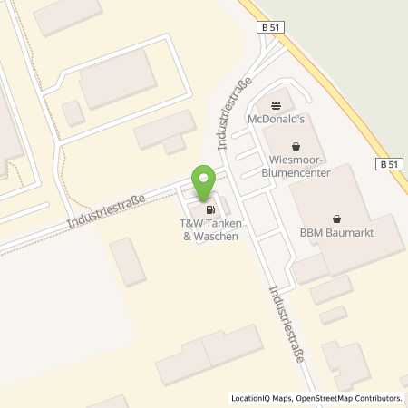 Standortübersicht der Benzin-Super-Diesel Tankstelle: Tanken & Waschen in 27211, Bassum