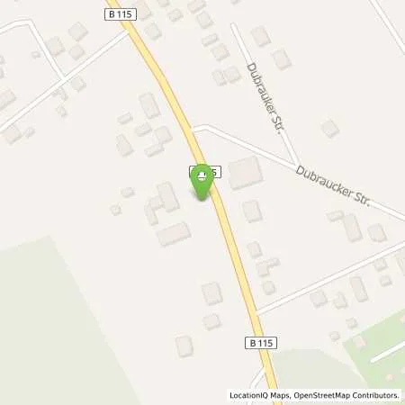 Standortübersicht der Tankstelle TotalEnergies Doebern in 03159 Doebern