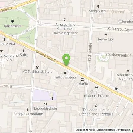 Standortübersicht der Tankstelle Aral Tankstelle in 76133 Karlsruhe