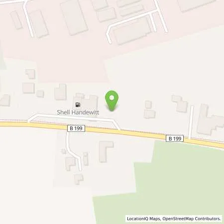 Standortübersicht der Tankstelle Shell Handewitt An Der B 199 199 in 24983 Handewitt
