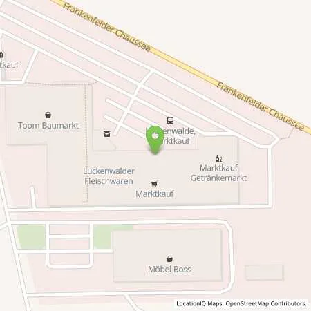 Standortübersicht der Tankstelle Tankstelle am Marktkauf in 14943 Luckenwalde