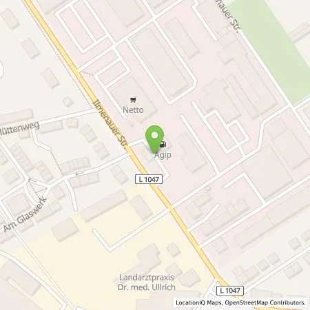 Standortübersicht der Tankstelle Agip Tankstelle in 98701 Großbreitenbach