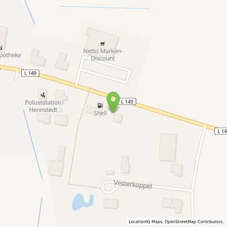 Standortübersicht der Tankstelle Constantin Nitsch in 25779 Hennstedt