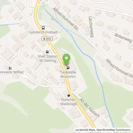 Standortübersicht der Tankstelle Autohaus Brutschin in 79853 Lenzkirch
