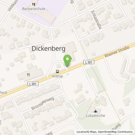 Standortübersicht der Tankstelle BFT Tankstelle Dickenberg Inh. Doris Miethe in 49479 Ibbenbüren