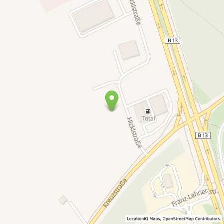 Standortübersicht der Tankstelle TotalEnergies Oberschleißheim in 85764 Oberschleissheim