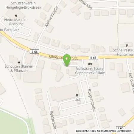 Standortübersicht der Tankstelle Shell Quakenbrück Oldenburger Str . 25 in 49610 Quakenbrück