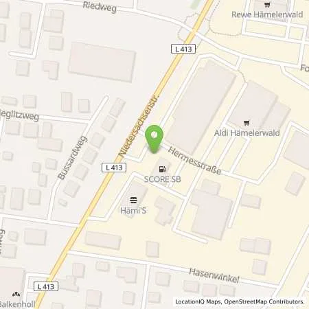 Standortübersicht der Tankstelle Hämelerwald in 31275 Lehrte